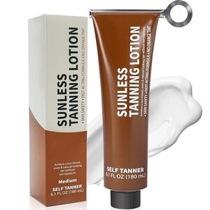 New Self Tanning Lotion with Tube Squeezer Reusable